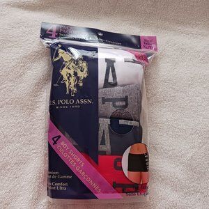 Polo Womens Boy Shorts Underwear XL pkg of 4